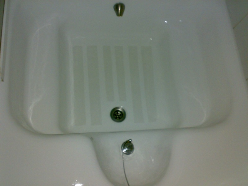 Banheira com faixas antiderrapantes Grip-antislip